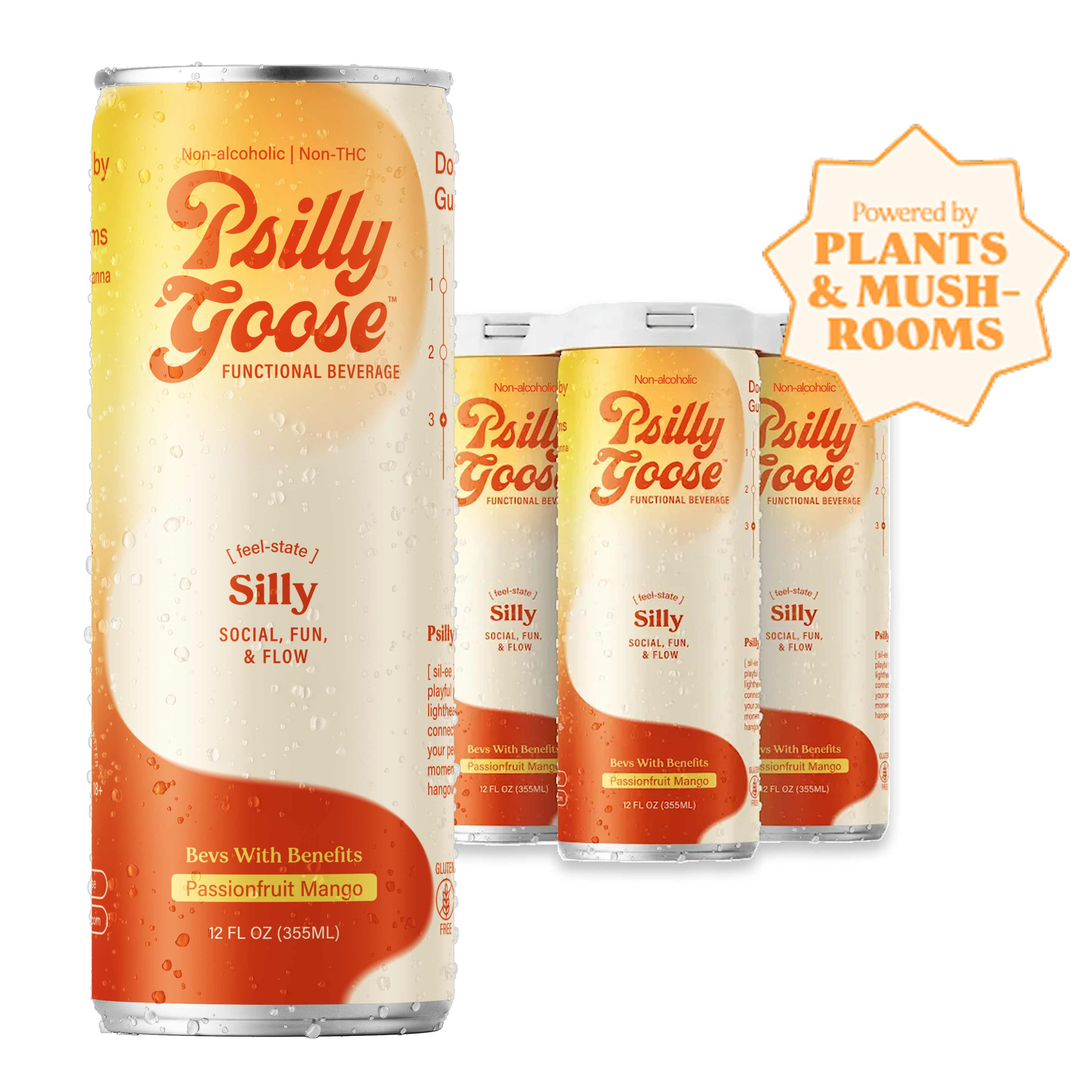 Psilly Goose Silly 4-Pack Passionfruit Mango